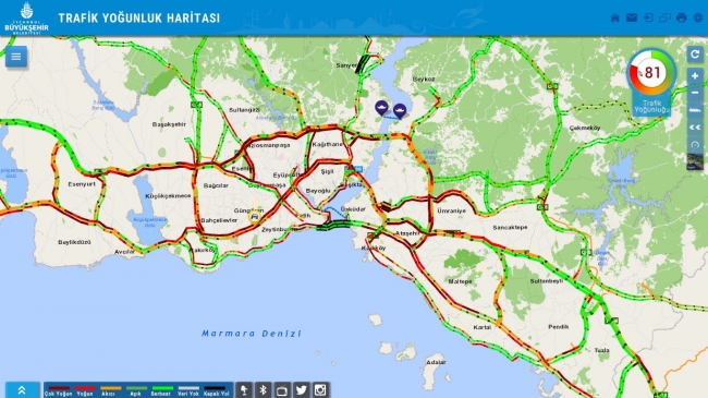 İstanbul'da kısıtlama öncesi trafik yoğunluğu arttı
